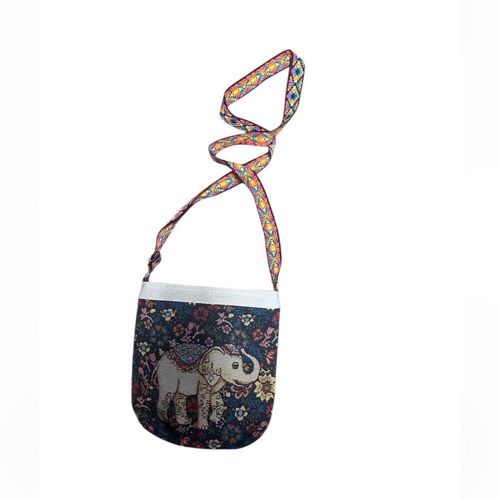 Colorful Elephant Patterned Women's Bag.  LG/GR/GR